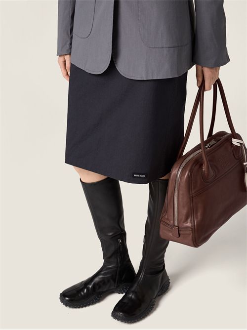 Gonna in popeline stretch MIU MIU | MG27766472F0002